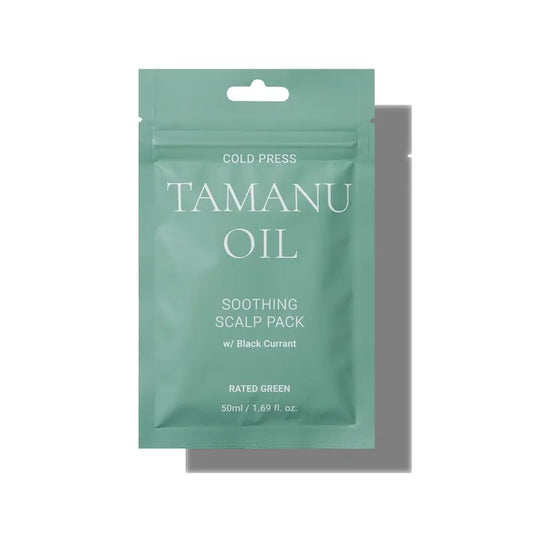 Rated Green – balenie upokojujúceho oleja z tamanu lisovaného za studena pre pokožku hlavy, 50 ml