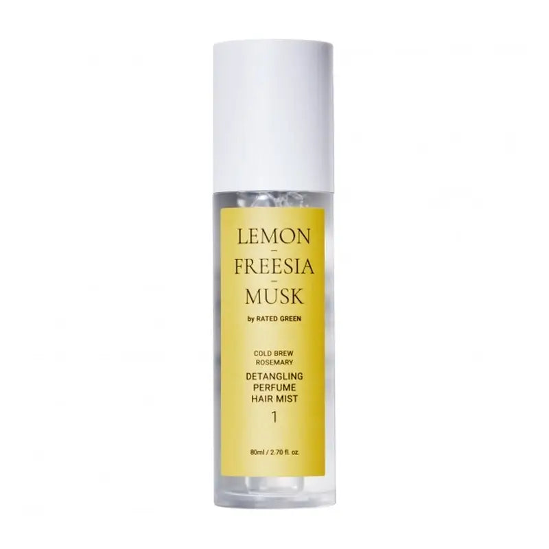 Rated Green – parfumovaný sprej na vlasy uľahčujúci rozčesávanie 01 (citrón – frézia – pižmo), 80 ml