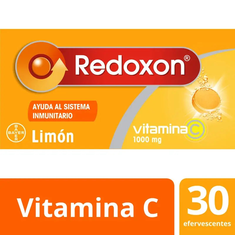 Redoxon Vitamín C s príchuťou citróna, 30 šumivých tabliet