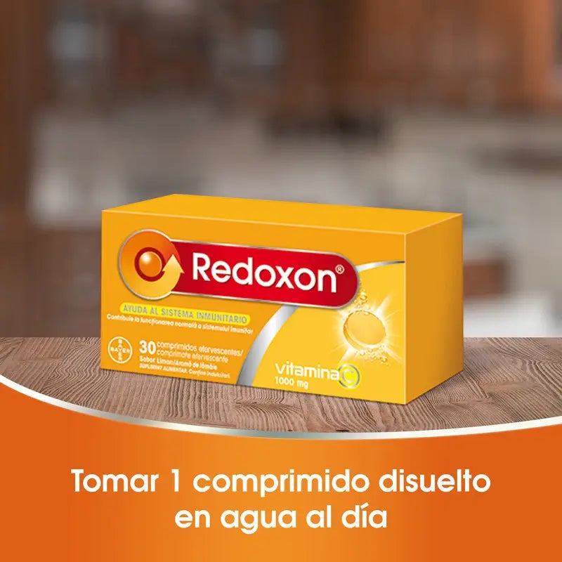 Redoxon Vitamín C s príchuťou citróna, 30 šumivých tabliet