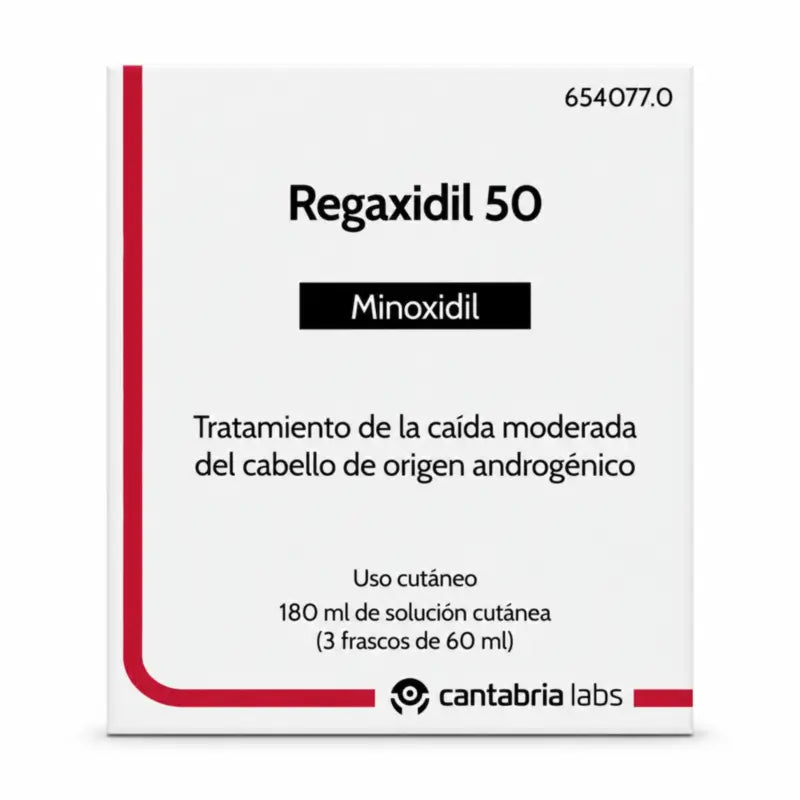 Regaxidil 50 mg/ml Minoxidil – kožný roztok, 3 fľaše po 60 ml
