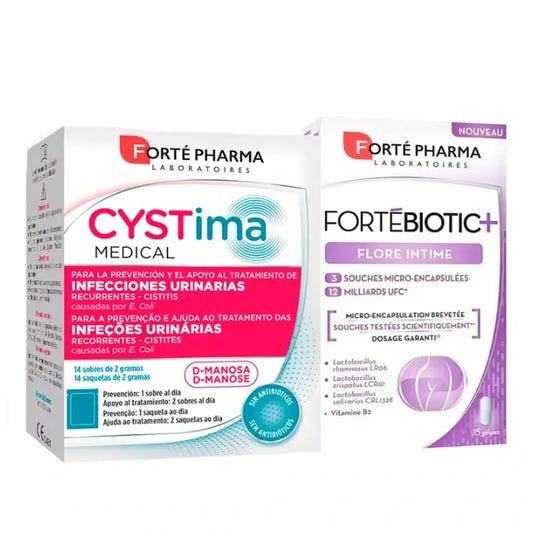 Forté Pharma Intimate Pack Cystima + Fortébiotic Plus