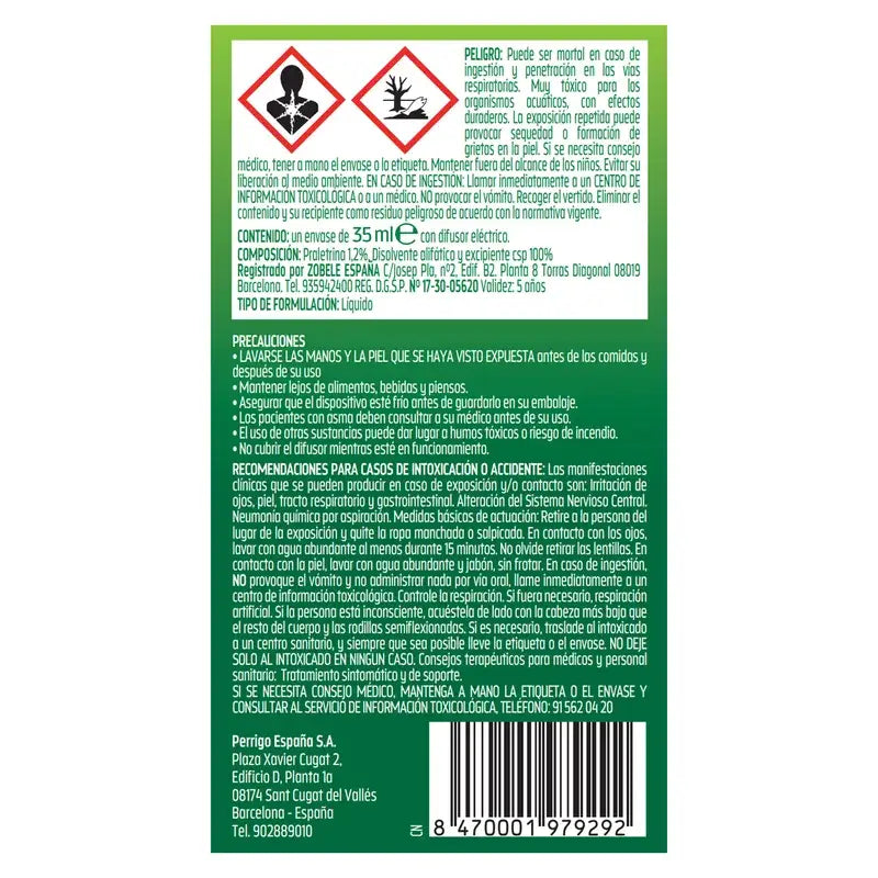 Relec Deň a noc – elektrický difúzor s tekutým prostriedkom proti komárom, 35 ml