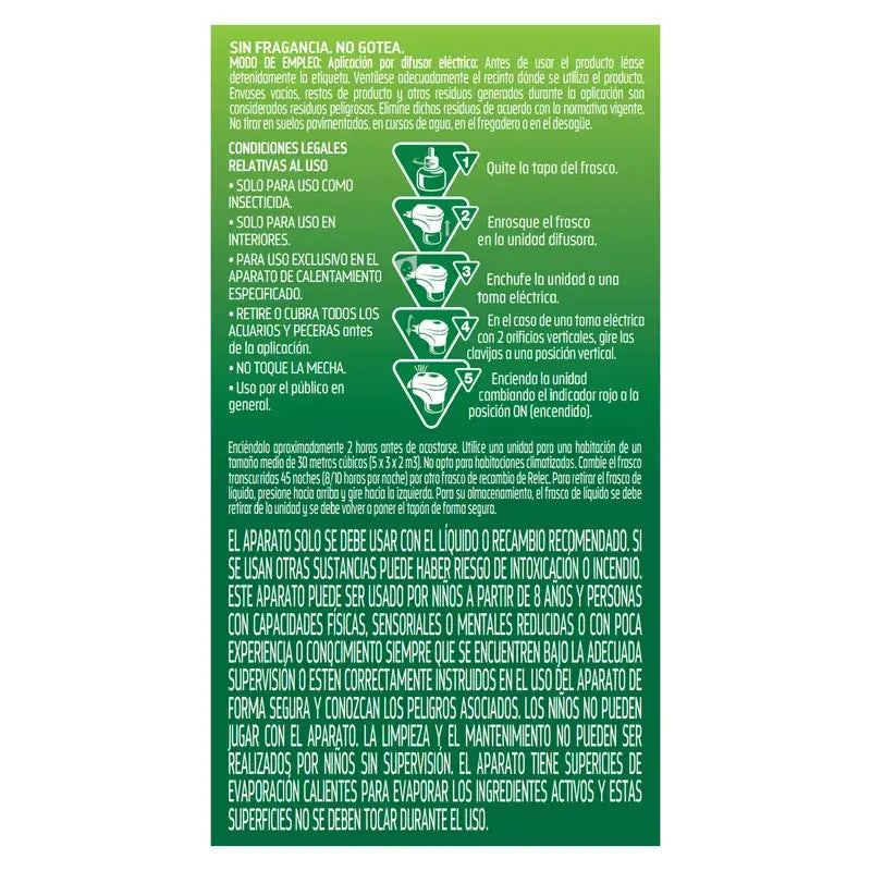 Relec Deň a noc – elektrický difúzor s tekutým prostriedkom proti komárom, 35 ml