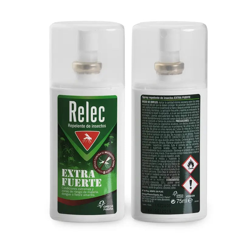 Relec Extra silný sprej proti komárom, 75 ml