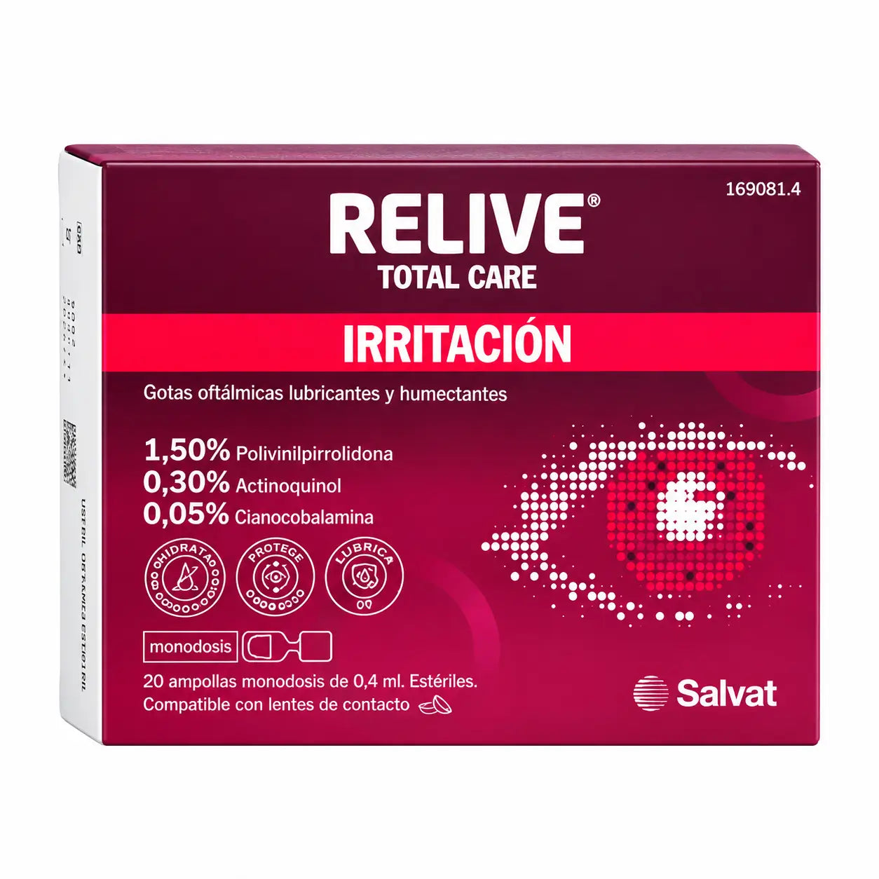 Relieve Total Care – sterilné očné kvapky, 20 jednorazových dávok po 0,4 ml