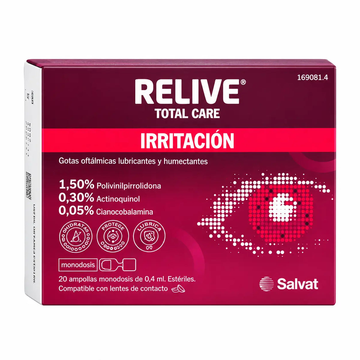 Relieve Total Care – sterilné očné kvapky, 20 jednorazových dávok po 0,4 ml