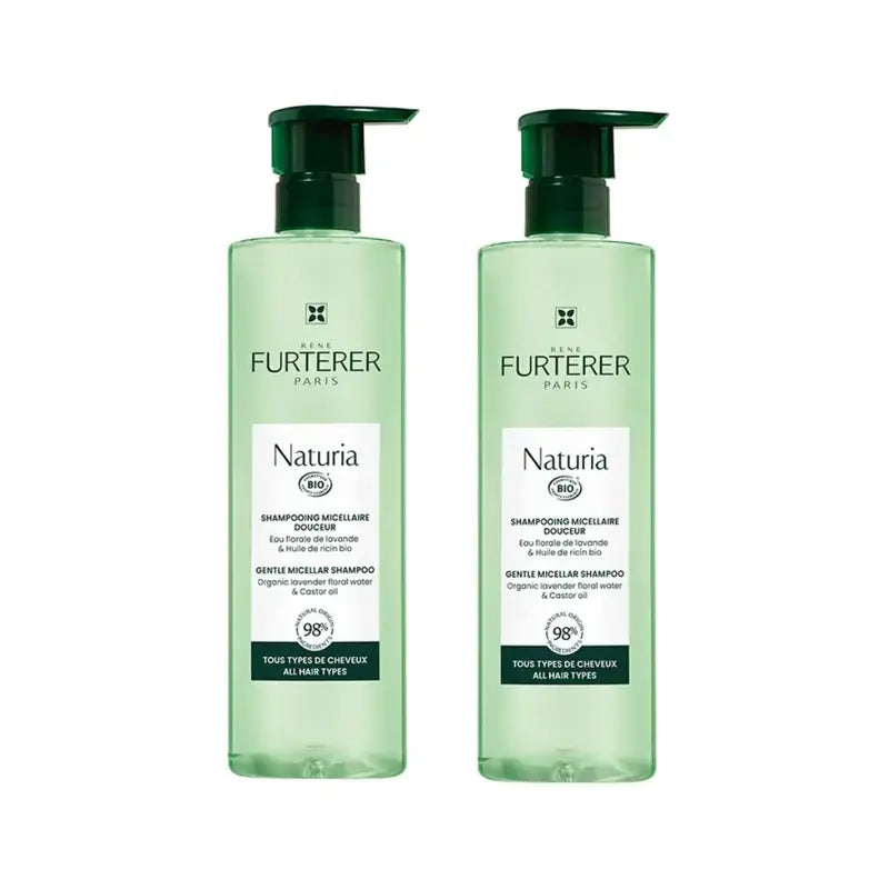 Rene Furterer Naturia Extra jemný vyvažujúci šampón, 2 x 400 ml 