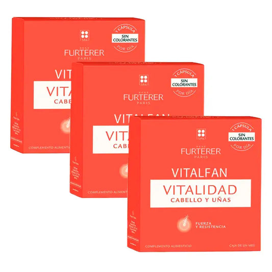 Rene Furterer Vitalfan – vitalita vlasov a nechtov, balenie 3 x 30 kapsúl