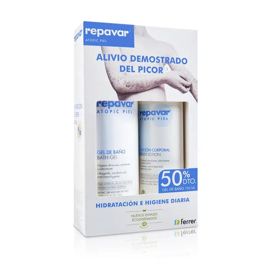 Repavar Atopic Piel Pack – gél 750 ml + pleťová voda 500 ml, zľava 50 %