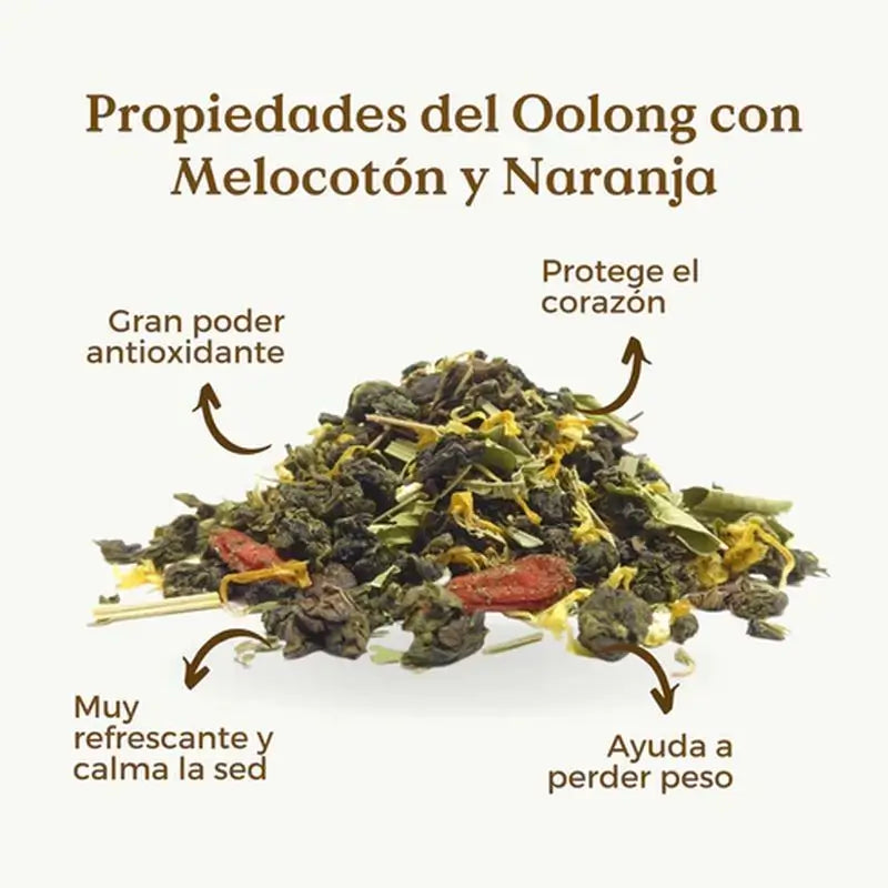 Replantea Modrý čaj Oolong s pomarančom a broskyňou, 100 g