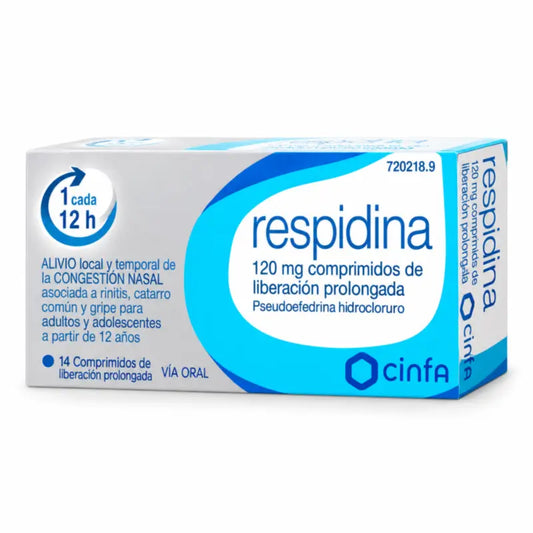 Respidina 120 mg s predĺženým uvoľňovaním, 14 tabliet