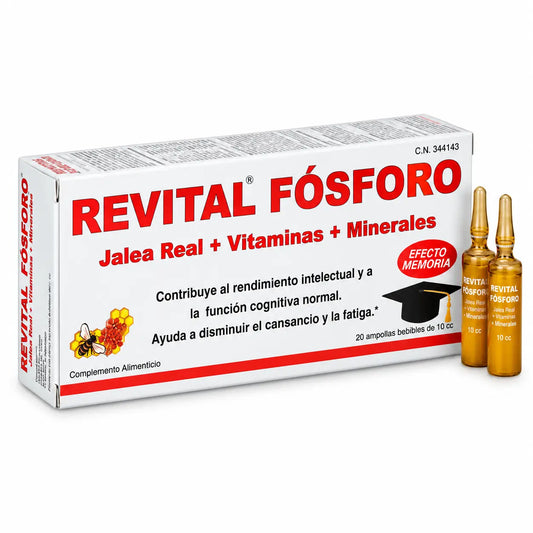 Revital Fosforo Gél + vitamíny + minerály, 20 ampuliek