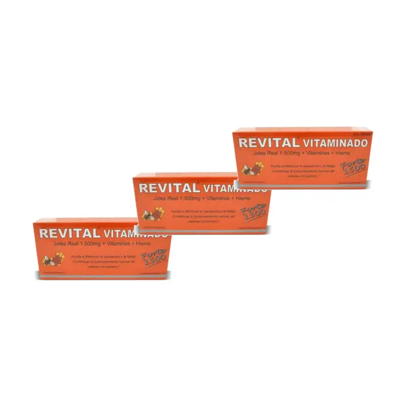 Revital Vitaminado Forte 1500, balenie 3 x 20 ampuliek
