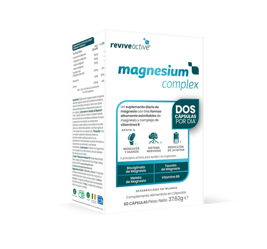 Revive Active Tri-Magnesio Complex + B6, 60 kapsúl