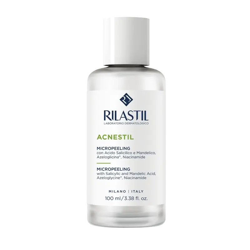 Rilastil Acnestil Mikropeeling – exfoliačný a seboregulačný prípravok, 100 ml