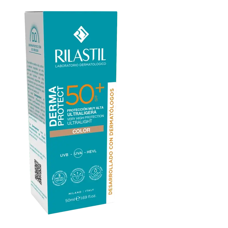 Rilastil Dermaprotect SPF 50+ s farbou, 50 ml
