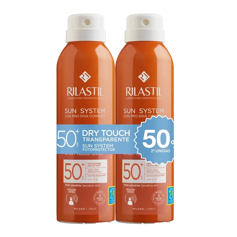 Rilastil Sun System 50 Dry Touch, 2 x 200 ml