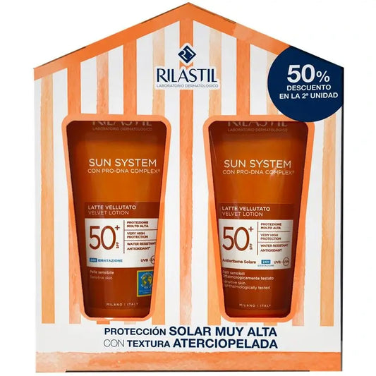 Rilastil Sun System 50 Velluto mlieko, 2 x 200 ml
