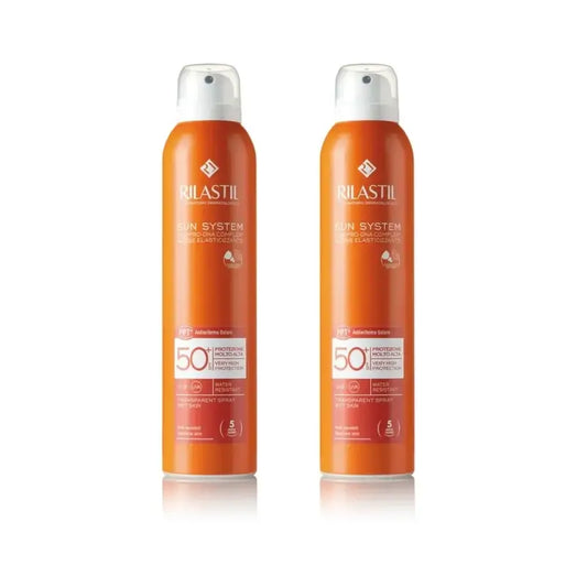 Rilastil Sun System SPF 50+ priehľadný sprej, 2 × 200 ml