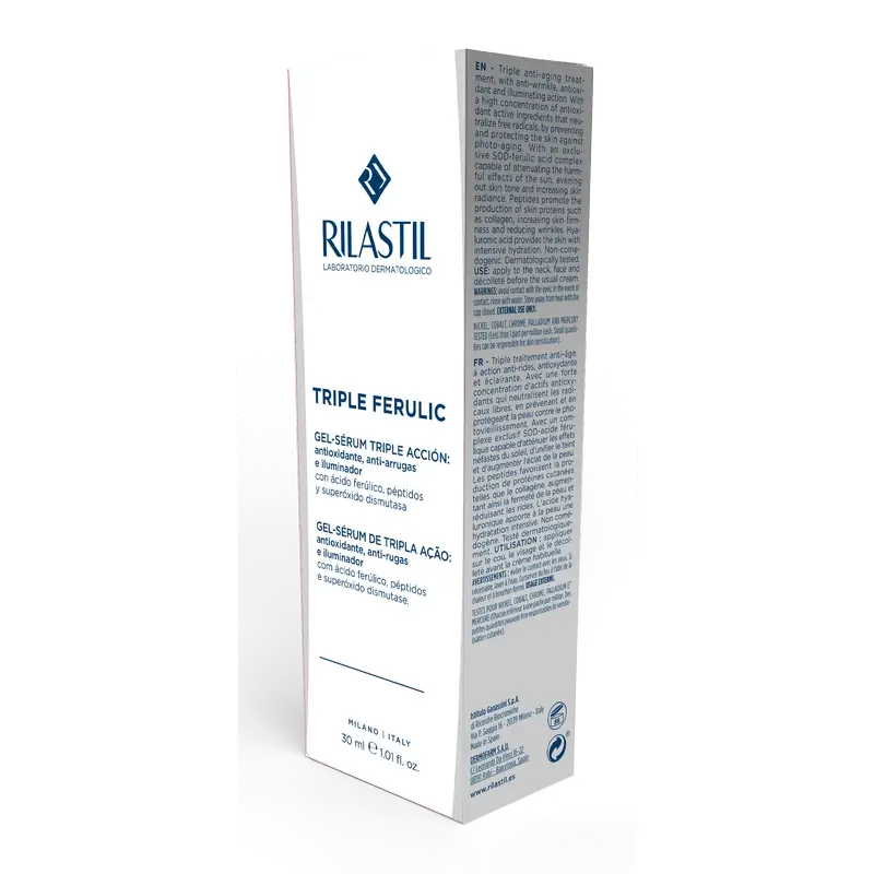 Rilastil Triple Ferulic – sérum proti starnutiu, s antioxidačným účinkom a rozjasňujúce, 30 ml