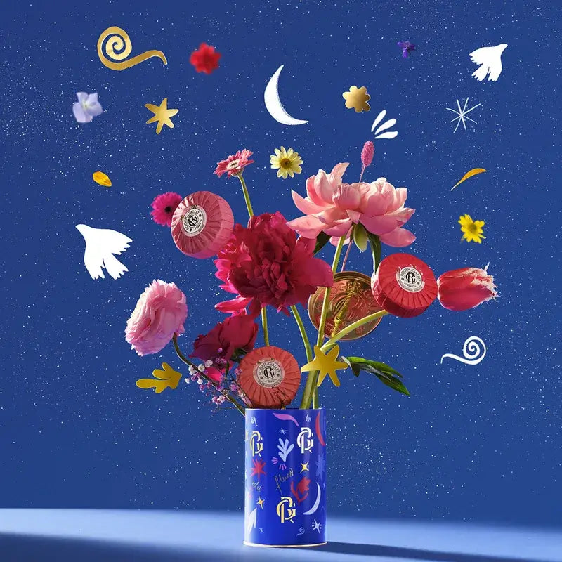 Roger & Gallet Darčeková sada mydiel pre pohodu: Fleur De Figuier – Gingembre Rouge – Rose, 3 kusy