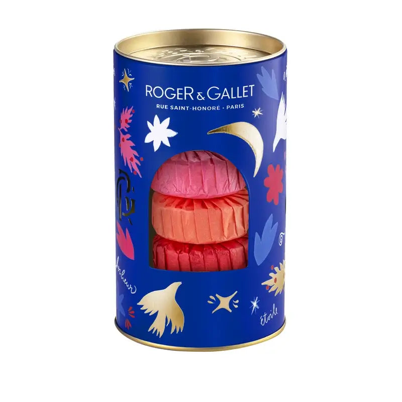 Roger & Gallet Darčeková sada mydiel pre pohodu: Fleur De Figuier – Gingembre Rouge – Rose, 3 kusy