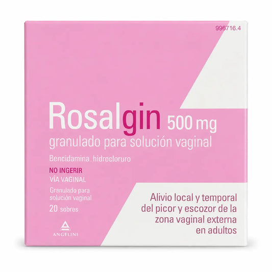 Rosalgin 500 mg vaginálny roztok, 20 vrecúšok s granulátom