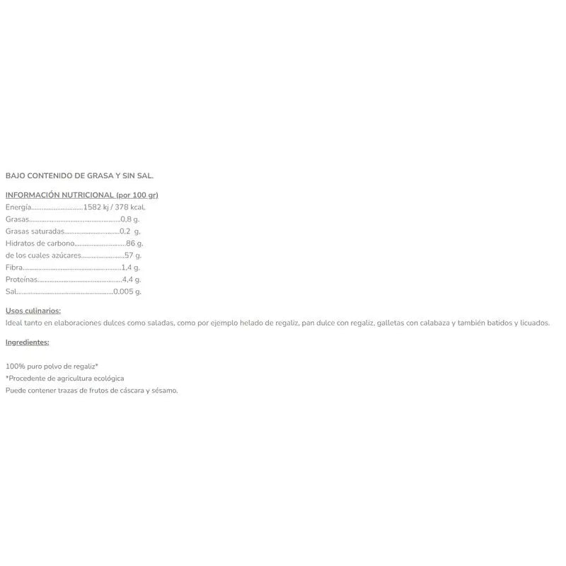 Salud Viva – Prášok z lékořice 125 g, bio 