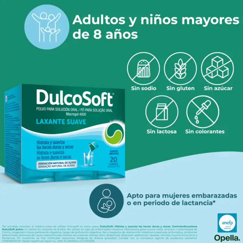 Sanofi Dulcosoft, 2 × 20 vrecúšok
