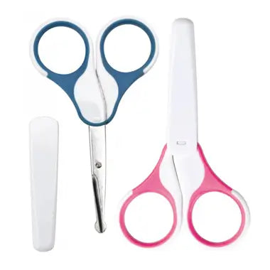 Saro Baby Scissors with Pink or Blue Lid