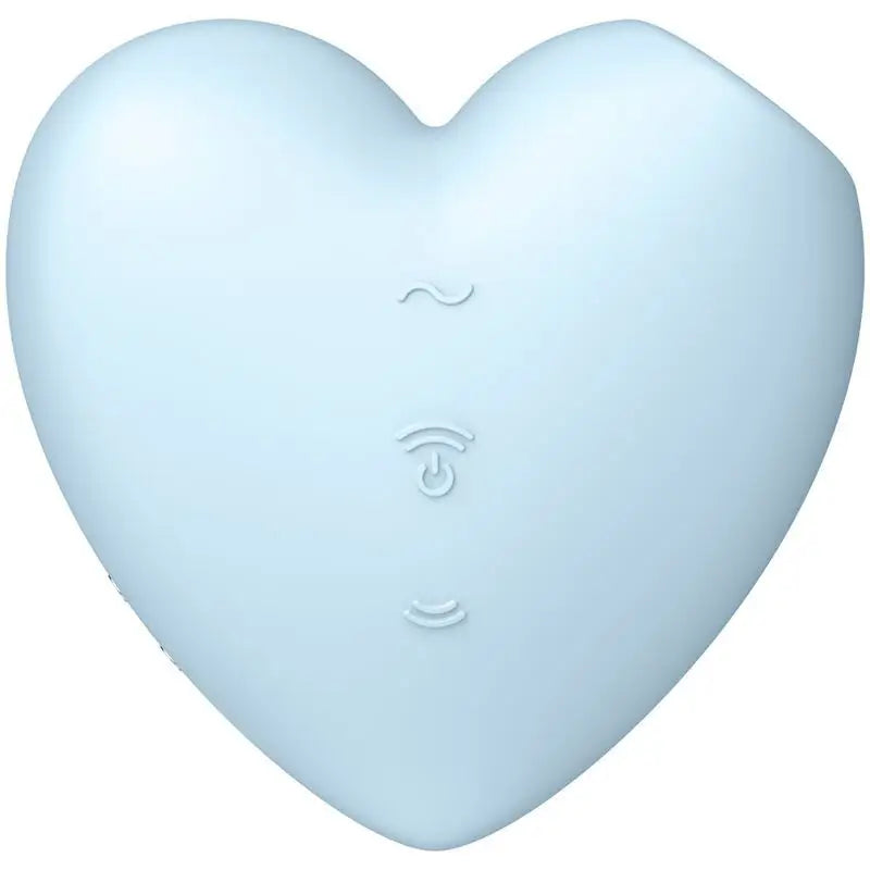 Satisfyer Air Pulse Cutie Heart – stimulátor a vibrátor – modrý