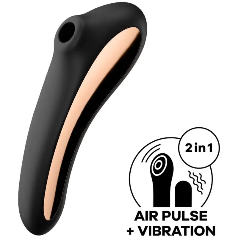Satisfyer Air Pulse  Dual Kiss Stimulátor klitorisu – čierny