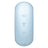 Satisfyer Air Pulse Pro To Go 3 – dvojitý stimulátor a vibrátor – modrý