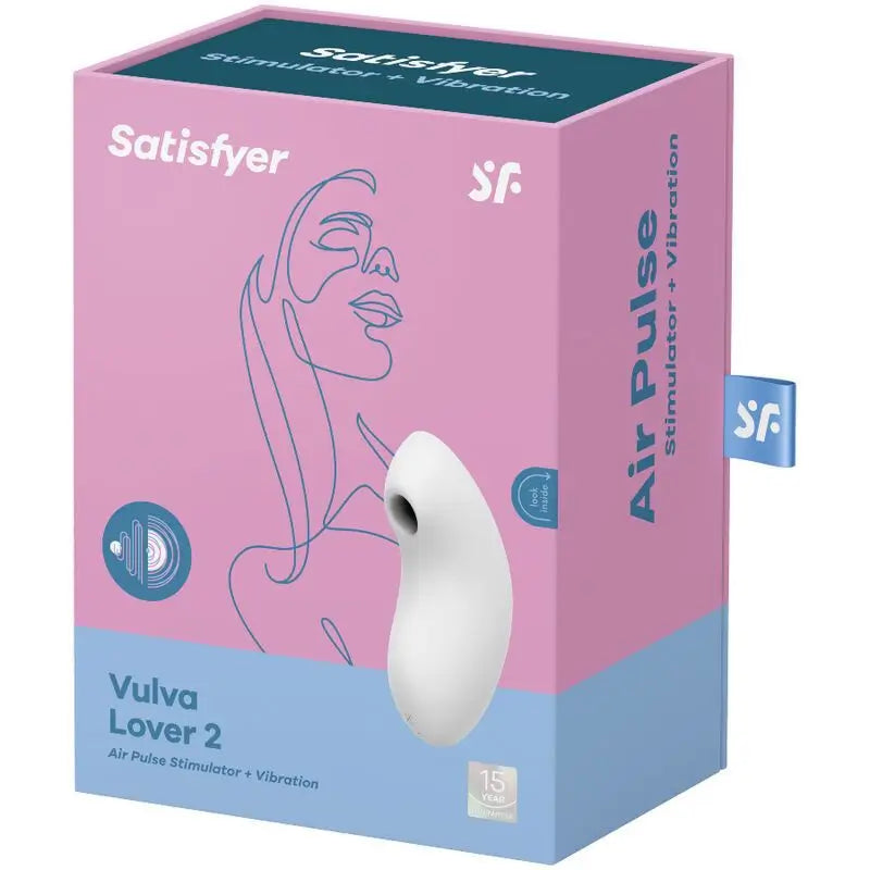 Satisfyer Air Pulse Vulva Lover 2 – stimulátor a vibrátor – biely