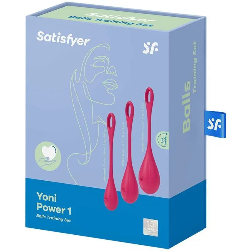 Satisfyer Balls  Yoni Power 1 Tréningová sada – červená