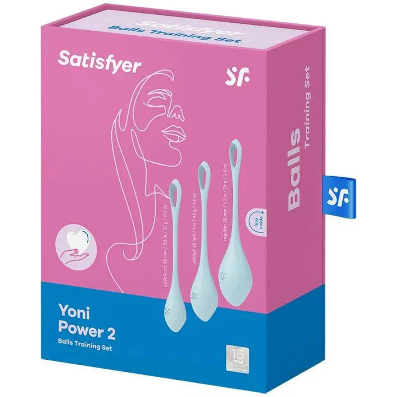 Satisfyer Balls Yoni Power 2 – modrá tréningová sada