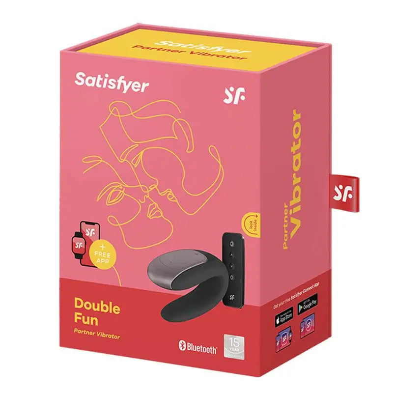 Vibrátor Satisfyer Connect Double Fun Partner – čierny