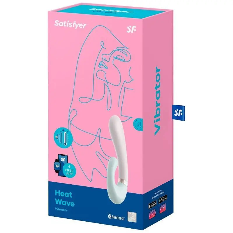 Satisfyer Connect  Heat Wave – vibrátor ovládaný cez aplikáciu – biely