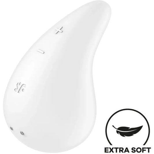 Satisfyer Dew Drop – vibračný prístroj Lay-On, biely 