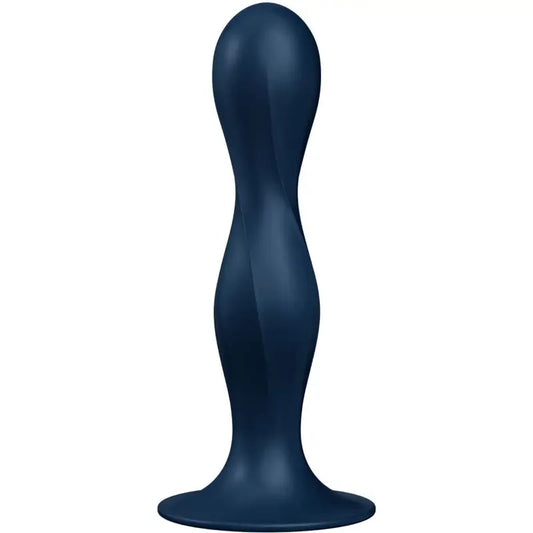 Satisfyer Double Ball-R silikónové dildo, modré 
