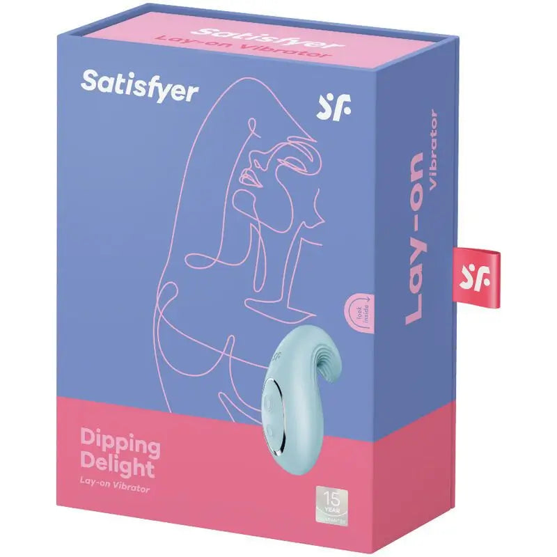 Satisfyer Layons Dipping Delight Vibrátor Lay-On – modrý
