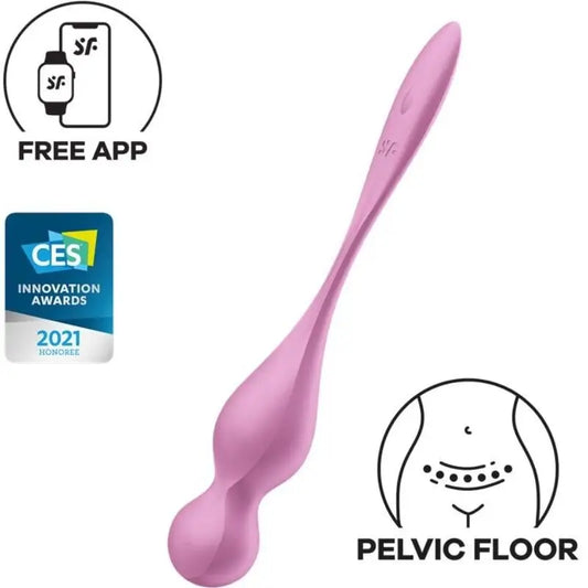 Satisfyer Love Birds – vibrujúce Kegelove guličky – ružové 