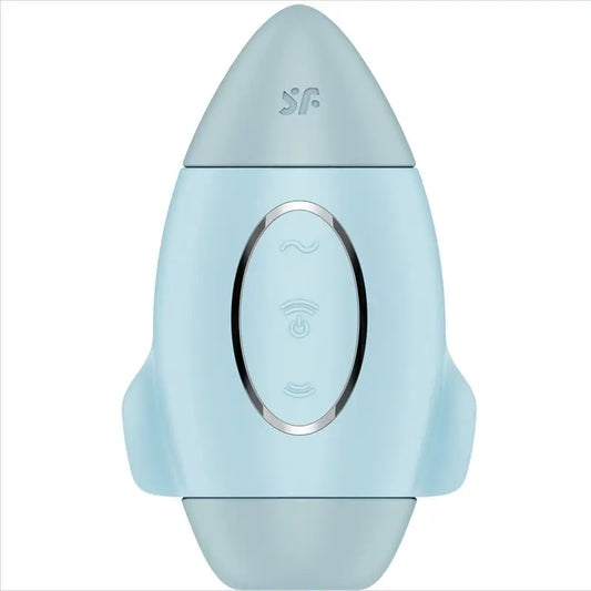 Satisfyer Mission Control modrý malý vibrátor s dvojitým impulzom 
