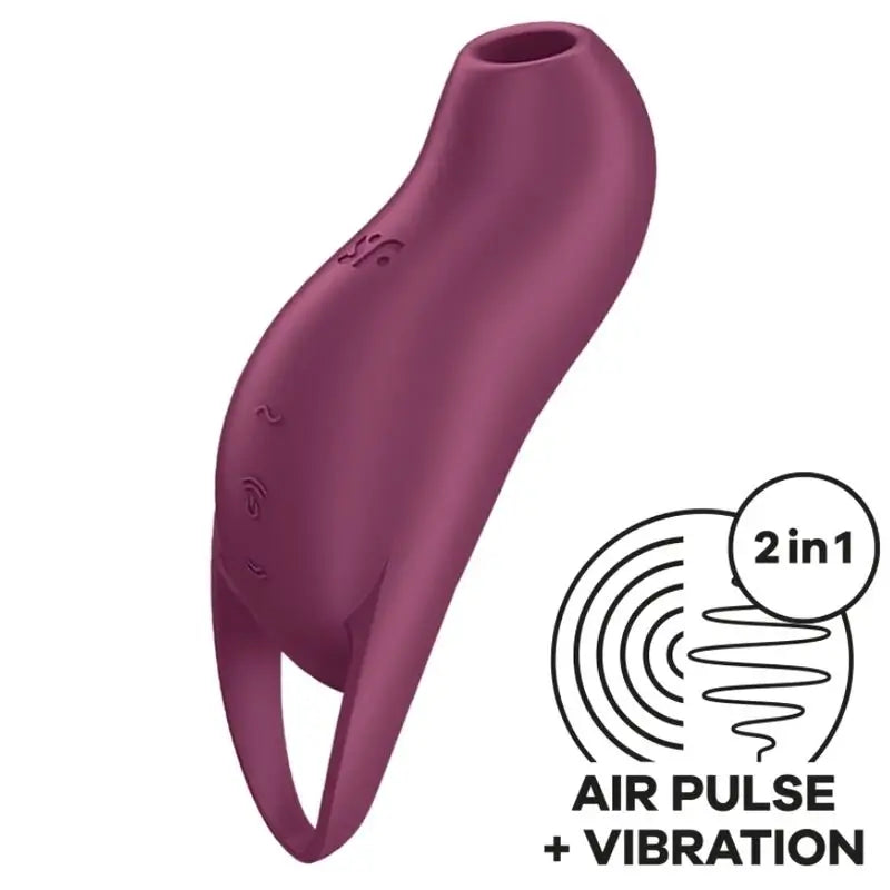 Satisfyer Pocket Pro 1 – stimulátor klitorisu, farba granátová 