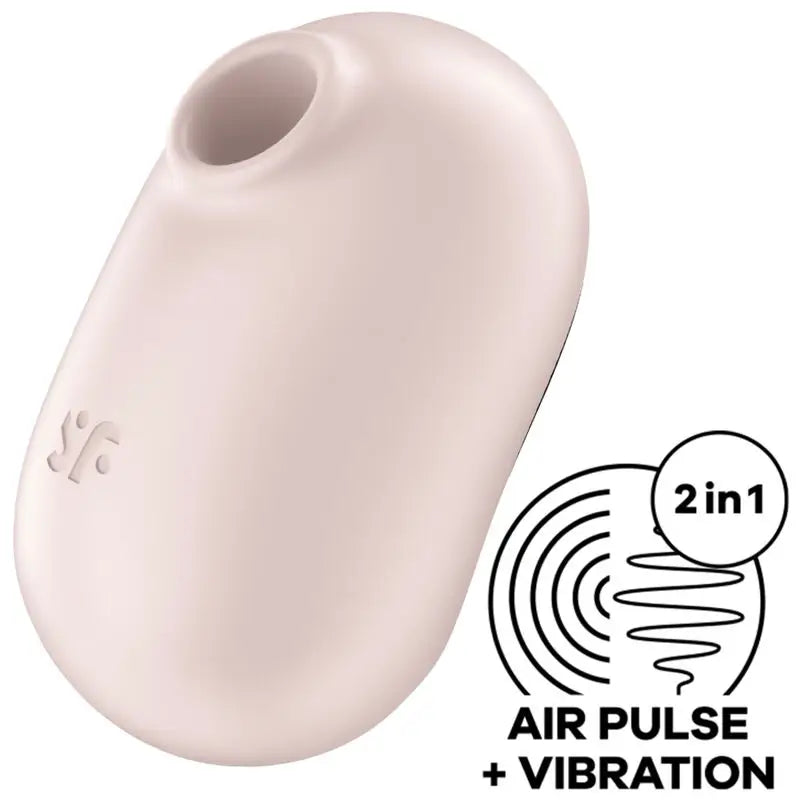 Satisfyer Pro To Go 2 – stimulátor a dvojitý vibrátor, béžový 