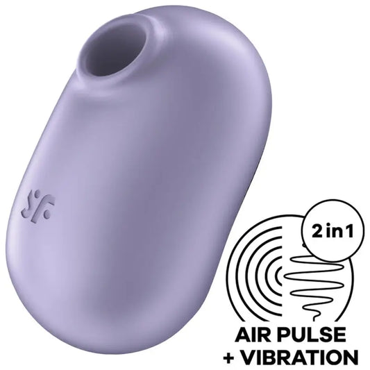 Satisfyer Pro To Go 2 – stimulátor a dvojitý vibrátor, fialový 