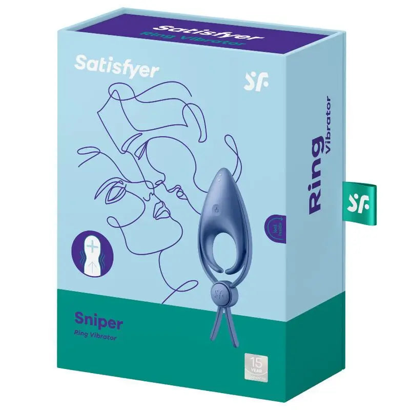 Satisfyer Ring  Sniper – modrý vibrujúci krúžok