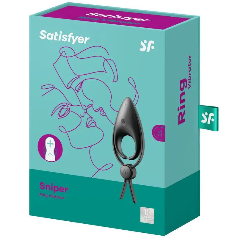 Satisfyer Ring Sniper – vibrujúci krúžok, čierny