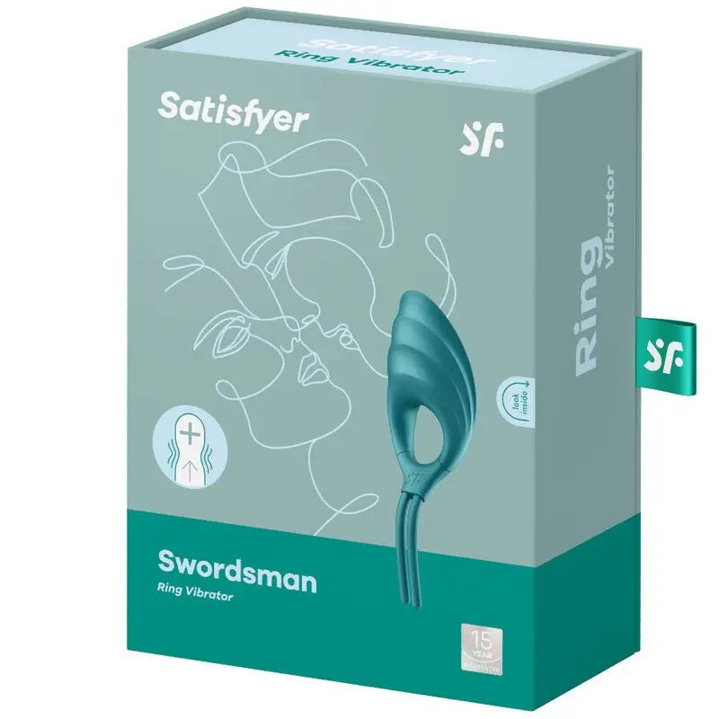 Satisfyer Ring  Swordsman Vibrujúci krúžok – zelený
